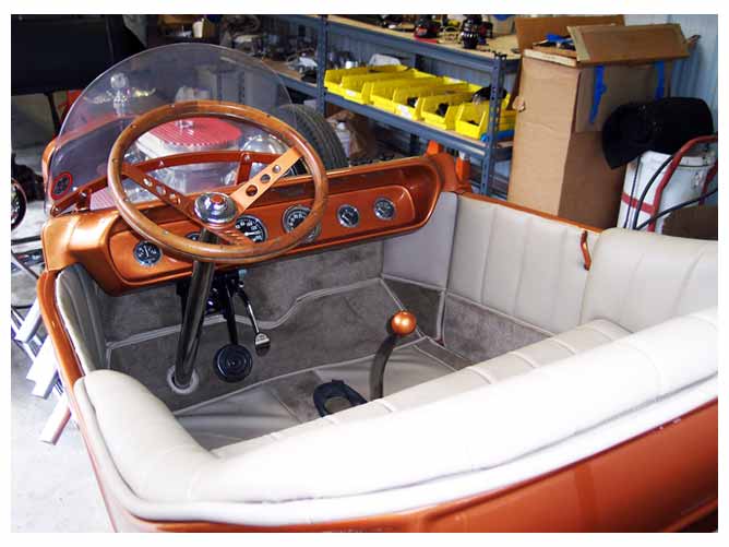 Photo of the dash and the interior of the car.
